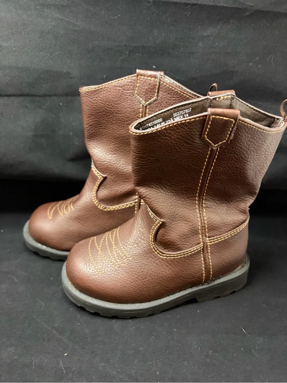 Healthtex Nice Toddler Boy's Pull-On Western-Style Cowboy Boots Size 7